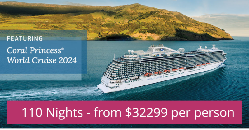 princess world cruise 2023 price